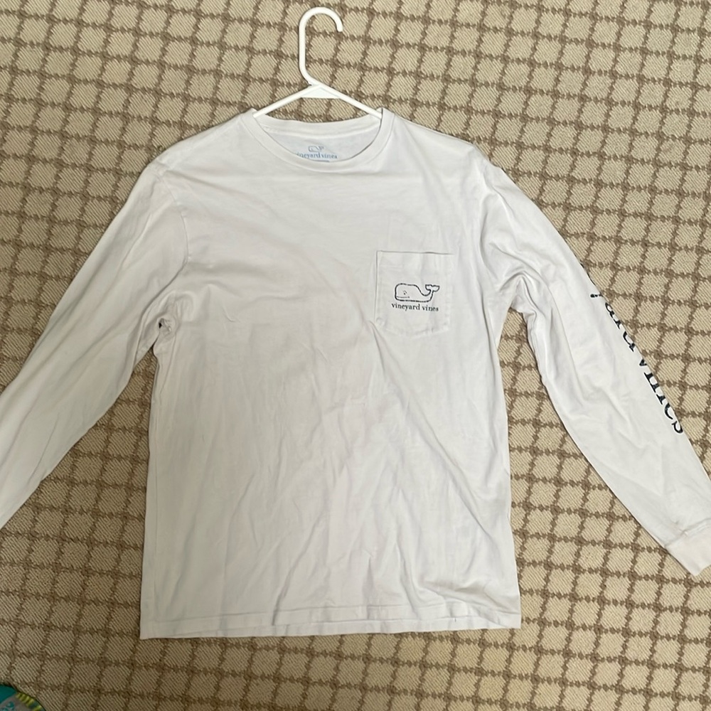 Vineyard vines white small men’s long sleeve shirt